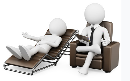 3D white people. Psychologist